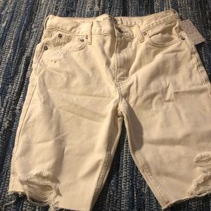 COPY - Free people off white Bermuda